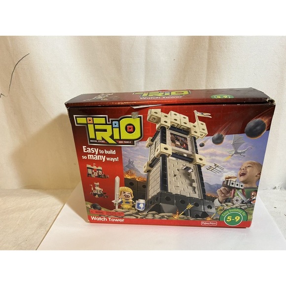Fisher-Price Tops - 2009 Fisher Price Trip Watch Tower Building Castle Set